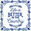 Life is better in the country tegeltje