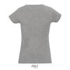 foto 2 Modieus vrouwelijk dames T-shirt grijs Melange met een diepe V-neck Diepe V-hals T-shirt 