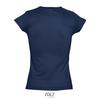 foto 2 Modieus vrouwelijk dames T-shirt met een diepe V-neck Diepe V-hals T-shirt donker blauw