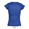 foto 2 Modieus vrouwelijk dames T-shirt met een diepe V-neck Diepe V-hals T-shirt royal blue blauw