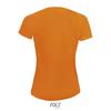 foto 2 Neon oranje Dames sportshirt met ademend effect en langer rugpand Dri-FIT. EK WK Voetballen oranje