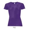 foto 1 Paars Dames sportshirt met ademend effect en langer rugpand Dri-FIT.