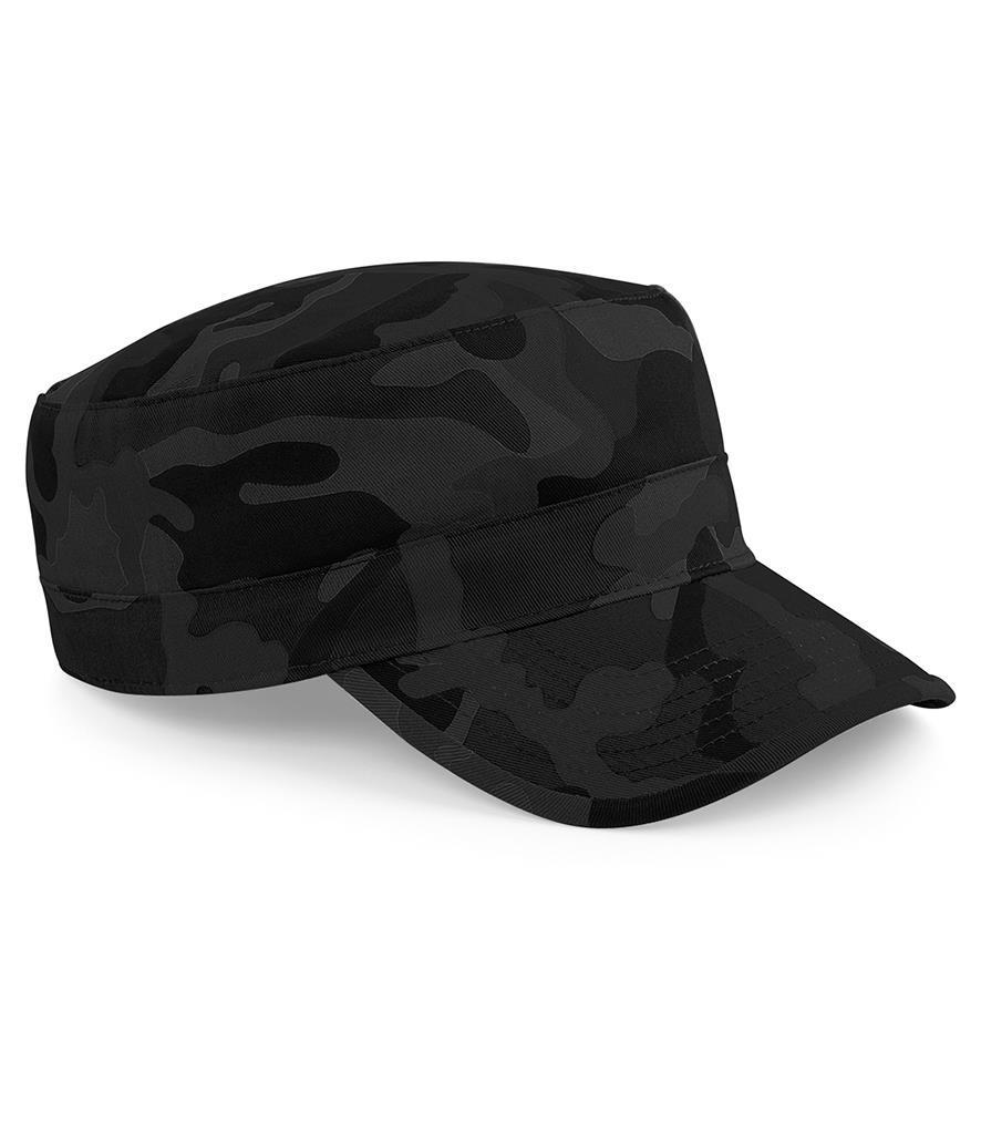 Stoere camouflage cap pet leger pet met camouflage zwarte camouflage print