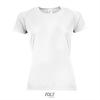Wit dames sportshirt Dames met ademend effect en langer rugpand Dri-FIT.