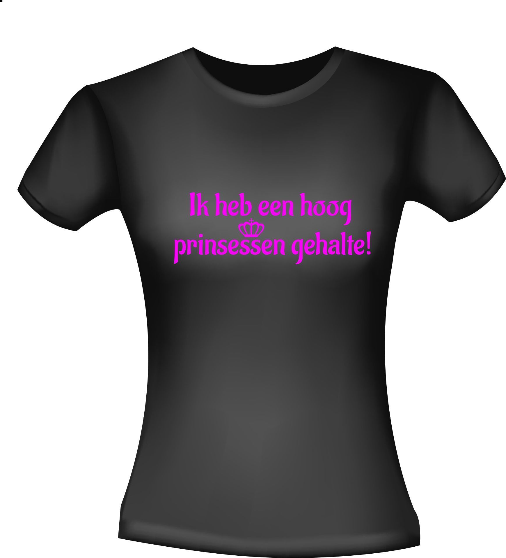 Shirtje ik heb een hoog prinsessen gehalte!