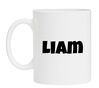 foto 1 mok met naam Liam leuk cadeau jongensnaam