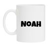 foto 1 mok met naam Noah cadeau jongens naam