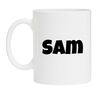 foto 1 Mok met naam Sam kado jongensnaam