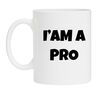 foto 1 Witte koffie of thee mok i'am a pro mok professioneel