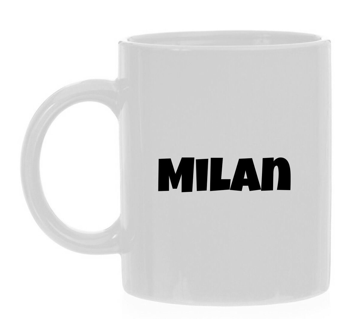 Witte mok met opdruk Milan een leuk cadeau!