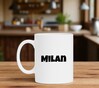 foto 3 Witte mok met opdruk Milan een leuk cadeau!