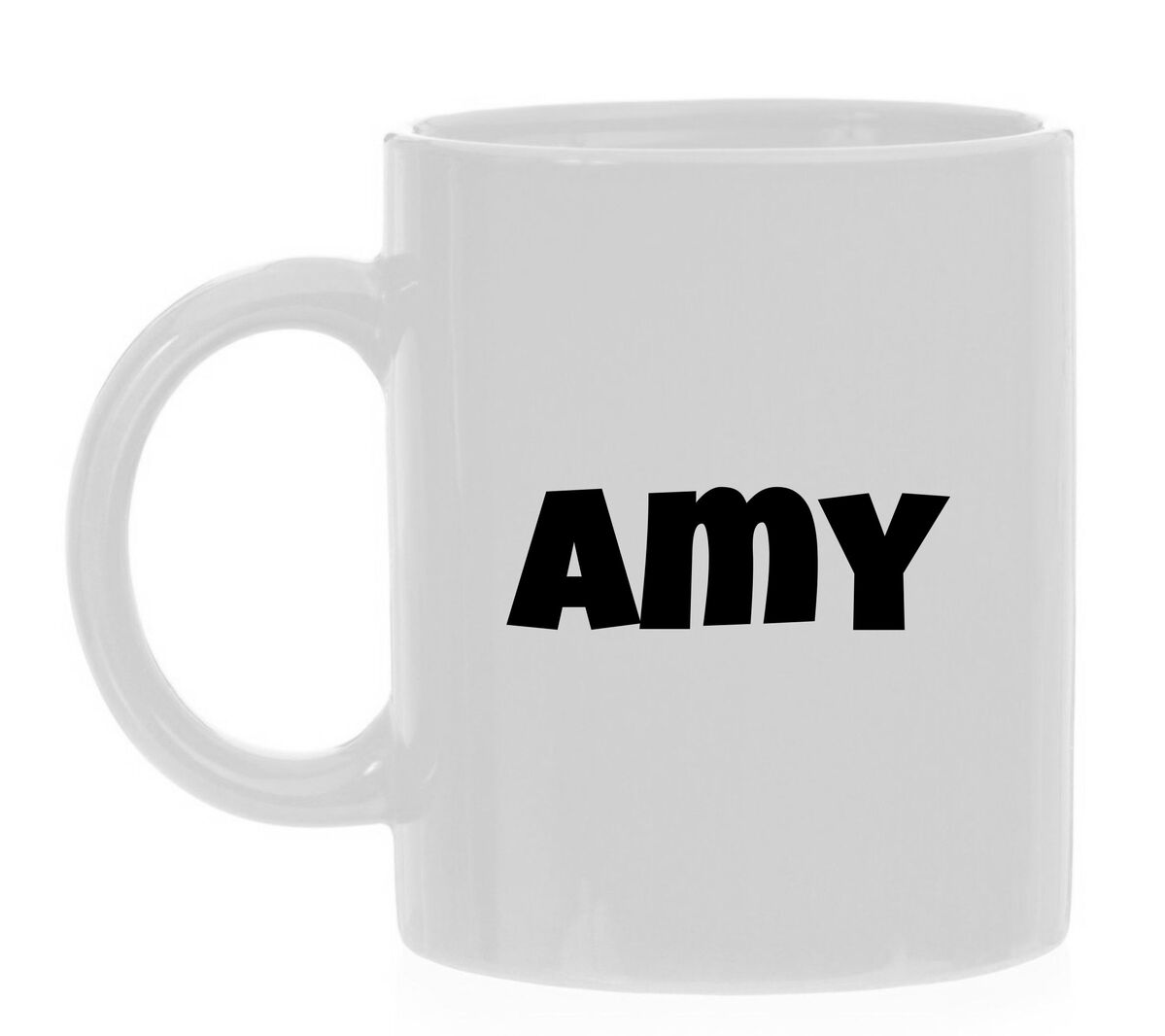 Amy naam op mok ontwerp je Gepersonaliseerde mok beker met je eigen naam 