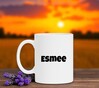 foto 4 Esmee naam op mok Gepersonaliseerde mok beker met je eigen naam 
