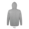 foto 2 grijze melange hooded sweater voor mannen unisex