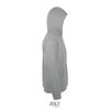 foto 3 grijze melange hooded sweater voor mannen unisex 
