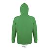 foto 2 Groene  hooded sweater voor mannen unisex groen