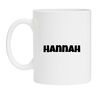 foto 1 Hannah naam op mok - voornaam cadeau mok - Gepersonaliseerde mok beker met je eigen naam 