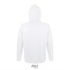 foto 2 hooded sweater voor mannen unisex. asch grijs met wit