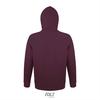 foto 2 hooded sweater voor mannen unisex burgundy rood