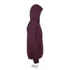 foto 3 hooded sweater voor mannen unisex burgundy rood 