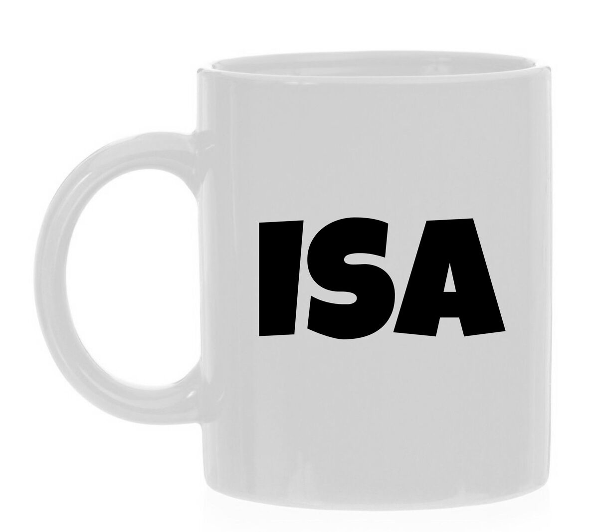 Isa naam op mok - voornaam kado mok - Gepersonaliseerde mok beker met naam 