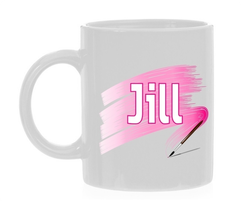 Jill naam beker, persoonlijk cadeau gepersonaliseerde beker met naam mokken naam 