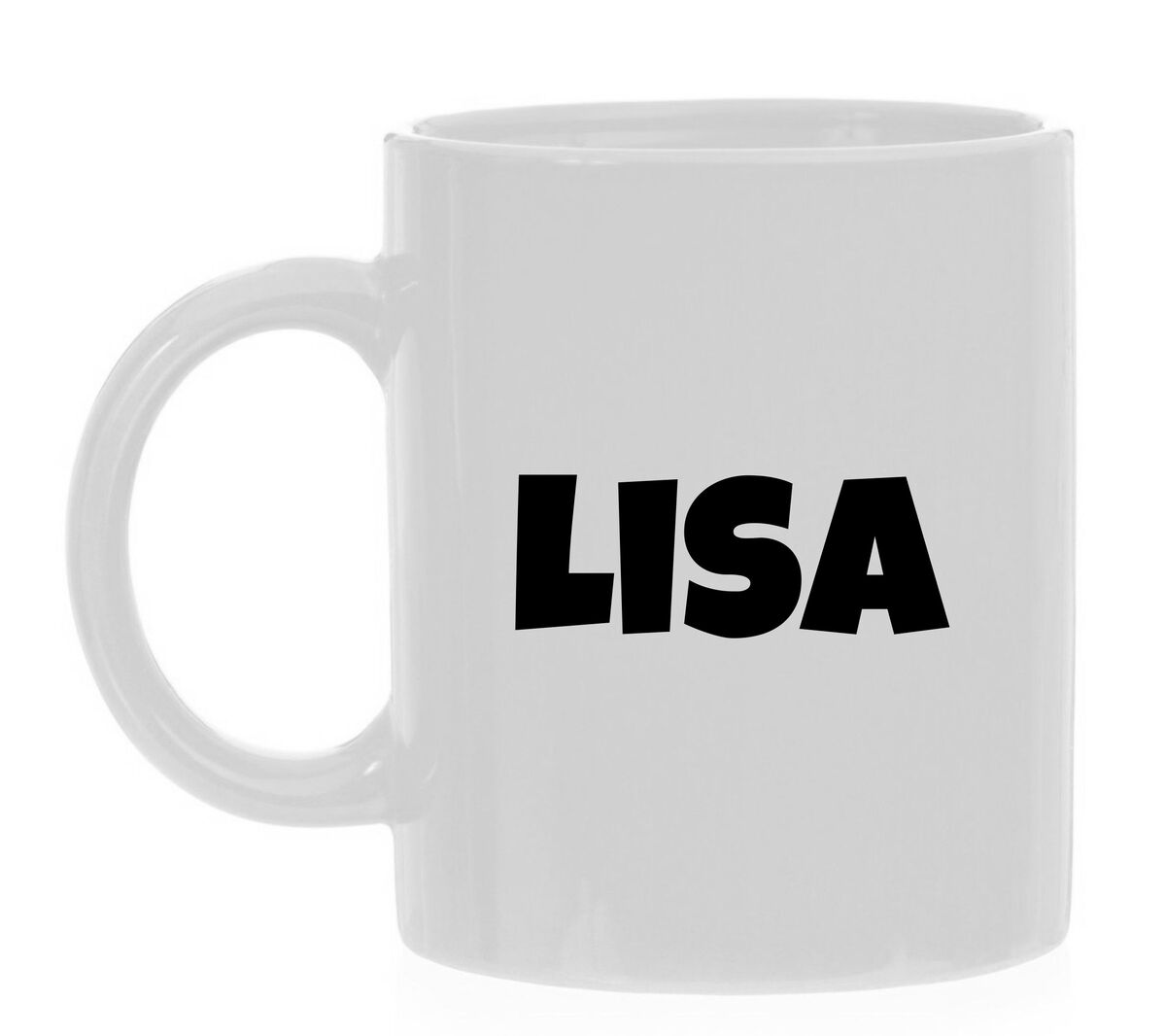 Lisa naam op mok ontwerp je Gepersonaliseerde mok beker met je eigen naam 