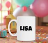 foto 2 Lisa naam op mok ontwerp je Gepersonaliseerde mok beker met je eigen naam 