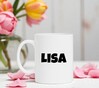 foto 4 Lisa naam op mok ontwerp je Gepersonaliseerde mok beker met je eigen naam 