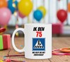 foto 3 Mok beker verjaardag leuk orgineel cadeau leeftijd 75 jaar vrouw