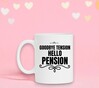 foto 3 mok Goodbye tension Hello pension een leuke koffie mok voor hem of haar die met pensioen gaat