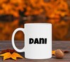 foto 2 Mok in het wit met de naam Dani als opdruk