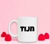 foto 2 Mok met de naam Tijn als opdruk. Namen mok