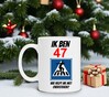 foto 2 mok met leuke tekst leeftijd verjaardag 47 jaar man full colour