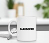 foto 2 mok met naam de Alexander jongensnaam bedruk je mok met naam
