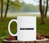 foto 4 mok met naam de Alexander jongensnaam bedruk je mok met naam