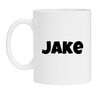 foto 1 mok met naam de Jake jongensnaam