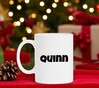 foto 2 mok met naam de Quinn jongensnaam bedrukken mok met naam erop