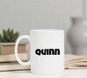 foto 3 mok met naam de Quinn jongensnaam bedrukken mok met naam erop