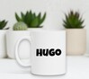 foto 2 mok met naam Hugo jongensnaam leuk cadeautje