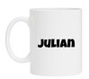 foto 1 mok met naam Julian kado jongensnaam