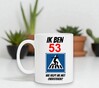 foto 4 Mok verjaardag 53 jaar leeftijd met lollige tekst 