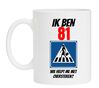 Mok verjaardag 81 jaar leuk cadeau voor een feestelijke verjaardag