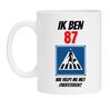 Mok verjaardag 87 jaar orgineel en betaalbaar cadeau grappig leeftijd mok