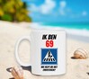 foto 2 Mok verjaardag leeftijd 69 jaar verjaardagscadeau vrouw full colour