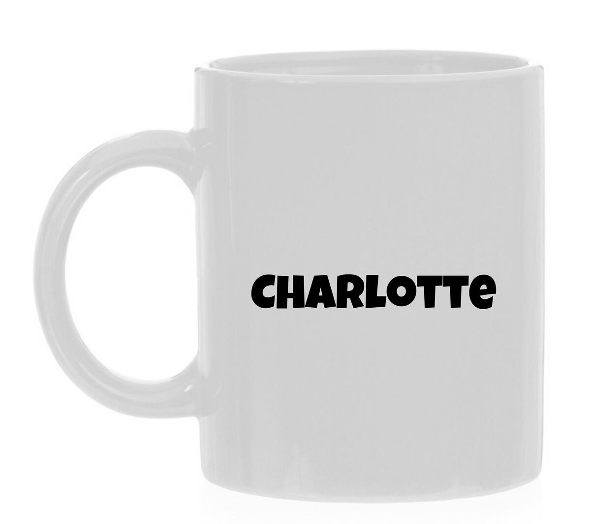 Naam Charlotte mok ontwerp je gepersonaliseerde beker namen mok