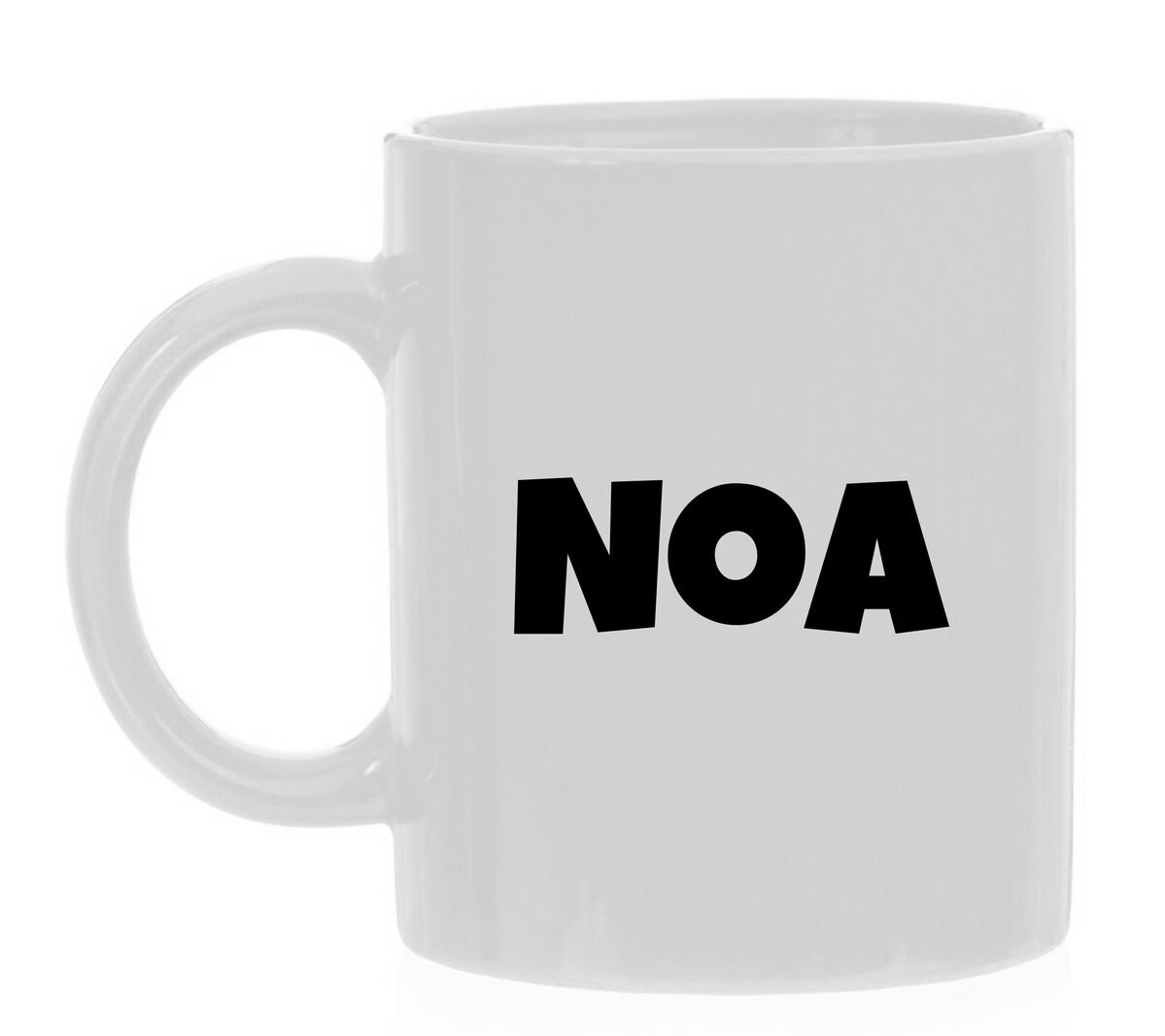 Noa naam op mok - voornaam cadeau mok - Gepersonaliseerde mok beker met je eigen naam