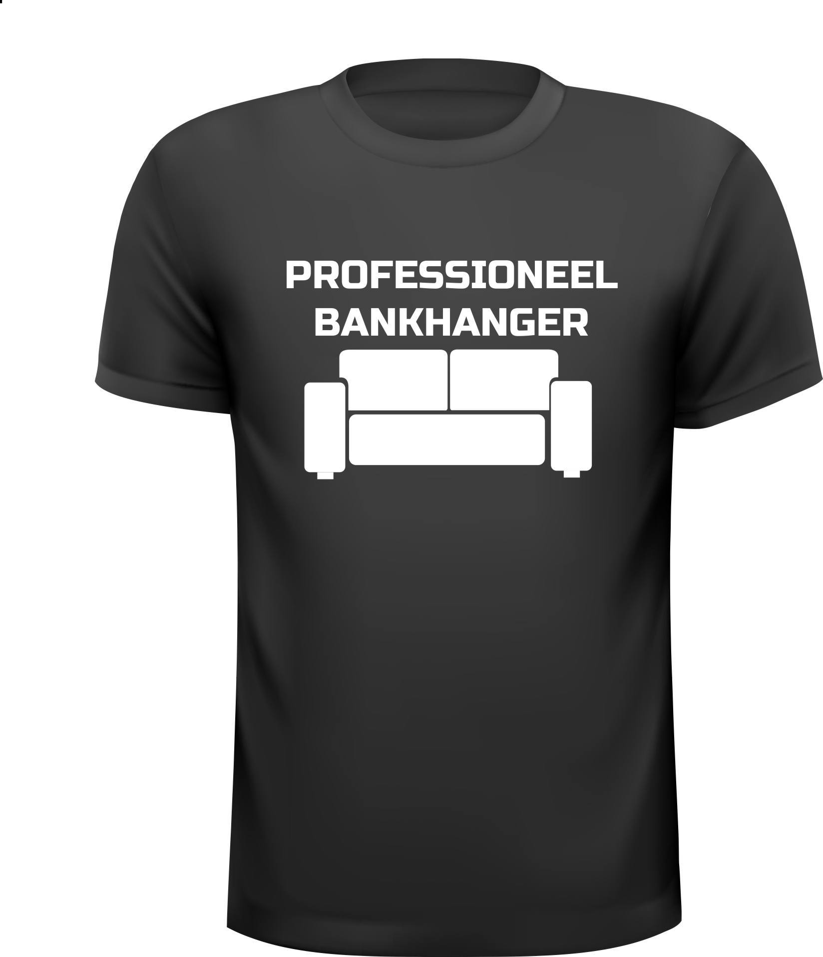 T-shirt professioneel bankhanger lui puber sloom grappig bankstel