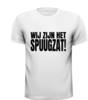 foto 3 T-shirt wij zijn het spuugzat! protest demonstratie tegen het beleid