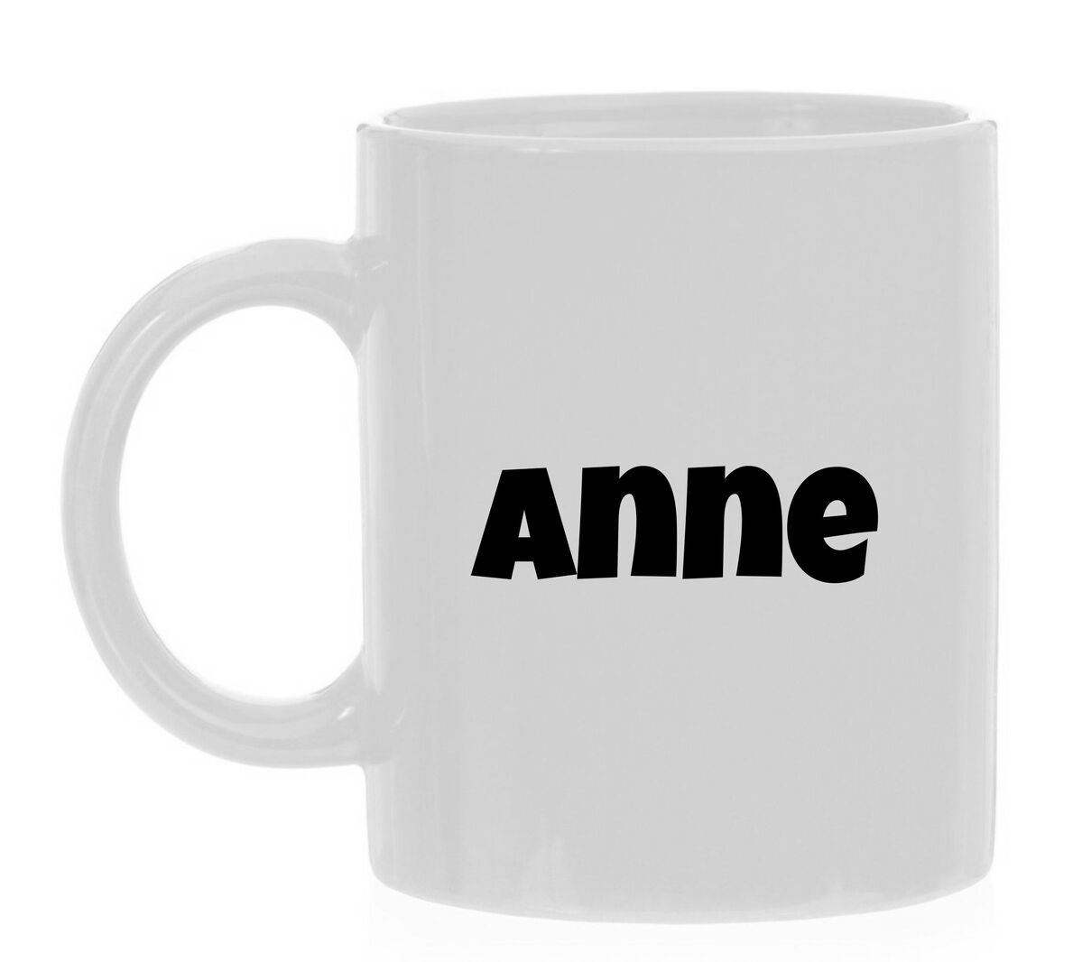 Wite Mok met de naam Anne als opdruk mokken naam meisjesnaam mok bedrukken Verjaardag Feestje Relatiegeschenk